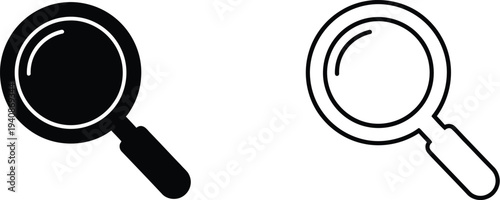Magnifying glass icons Vector