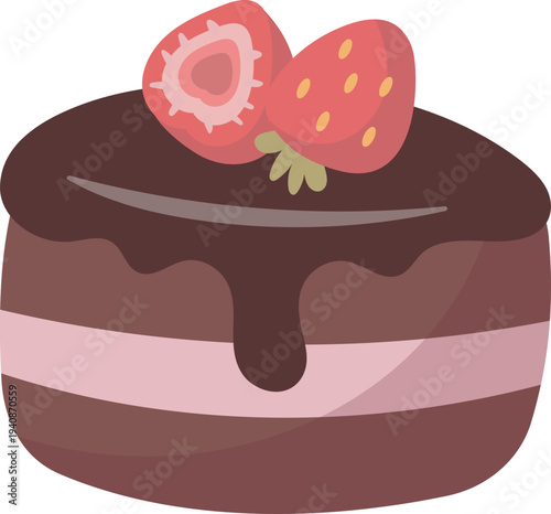 Chocolate Mousse illustration.