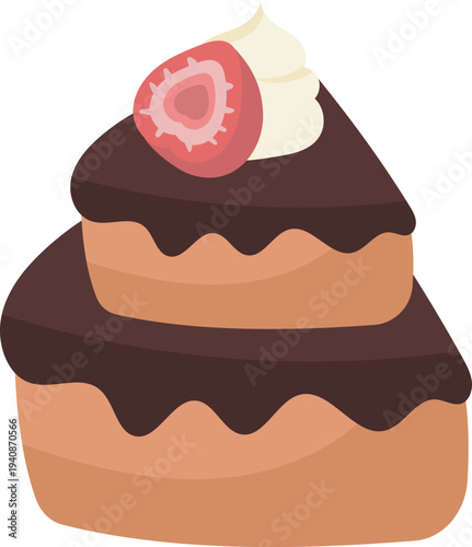 Cake illustration.