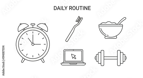 Daily Routine Icons
