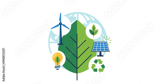 Eco friendly icons set vector