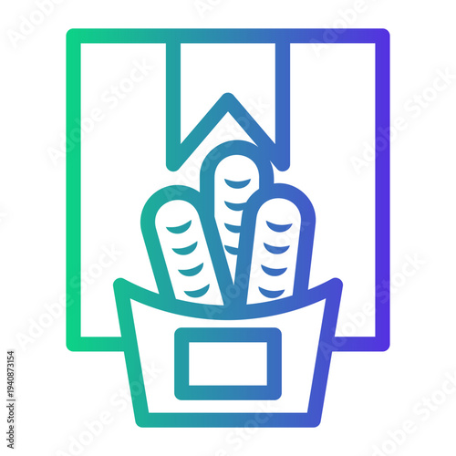 food donation Line Gradient Icon