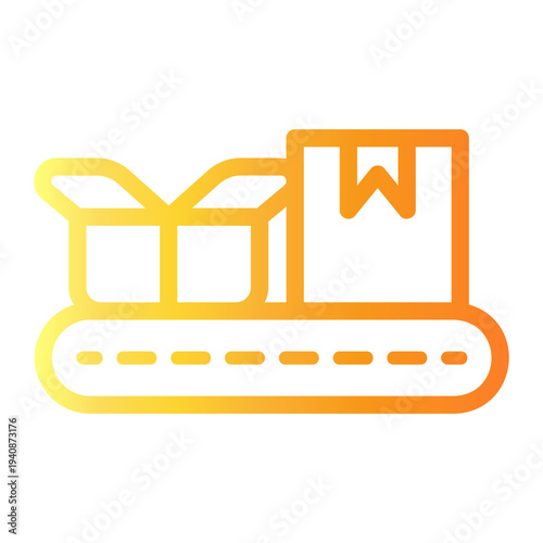 manufacturing Line Gradient Icon