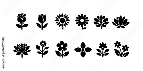 Social media flat icon set. network, digital communication icons flat collection