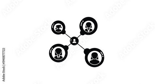team collaboration network connections concept