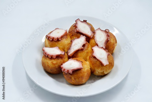 Golden Takoyaki: Crispy Octopus Balls with Savory Japanese Flair