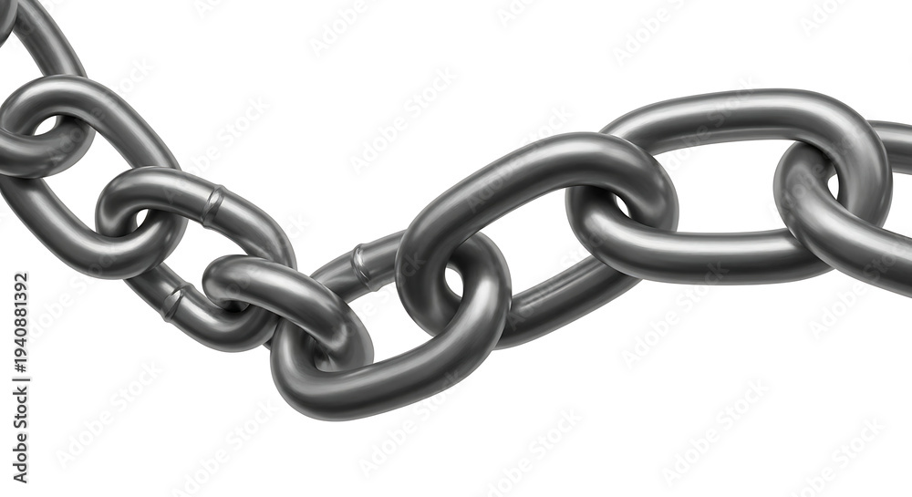 Obraz premium Metal Chain Link Close-up
