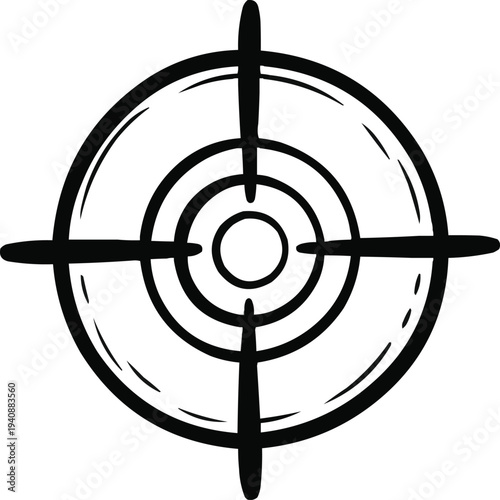 Doodle Circle Frames Sketchy Comic Borders and Target Markers