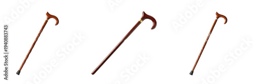 Fotografía Walking Stick Cane Isolated on White Background