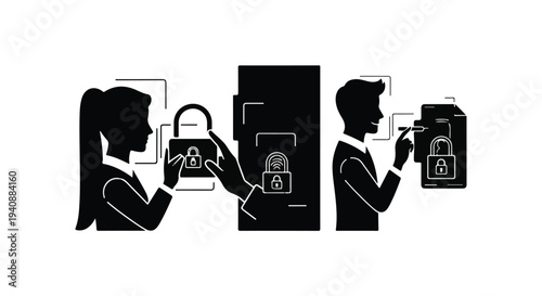 people using facial recognition technology login