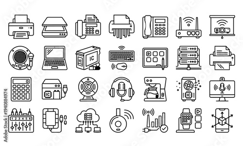 Office Electronics and IT Peripherals Icons