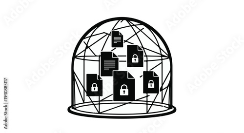 Protected files and documents in a secure cage