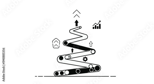 infographic template for business growth and development