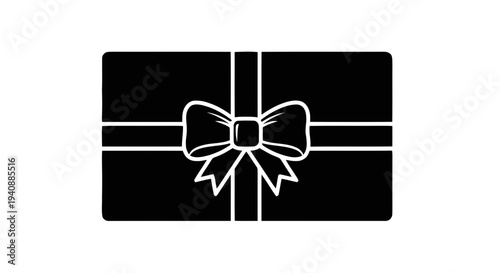 Vector illustration of gift box icon on a transparent background