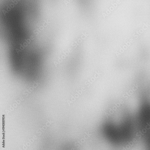 Soft Gray Monochrome Grain Texture Background with Subtle Abstract Radial Shadows, Fine Film Noise Gradient Surface, Minimal Neutral Grayscale Backdrop for Modern Banner or Design Template