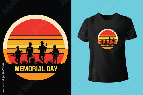 I stand for the flag I kneel for the fallen, Memorial Day T-shirt Design