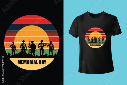 I stand for the flag I kneel for the fallen, Memorial Day T-shirt Design