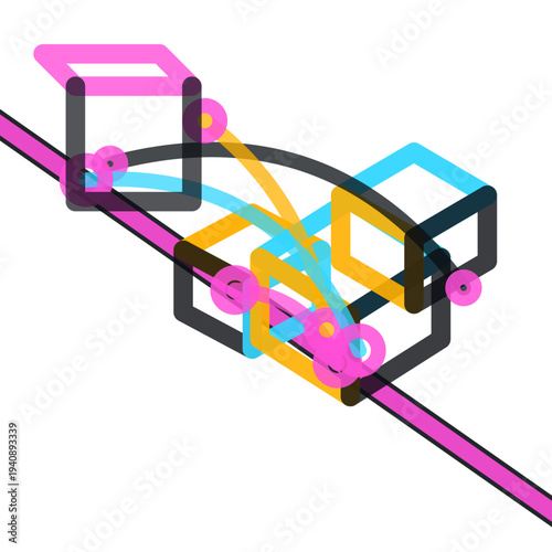 Modular Schema with privacy weave visual
