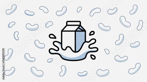 Milk carton splash drops