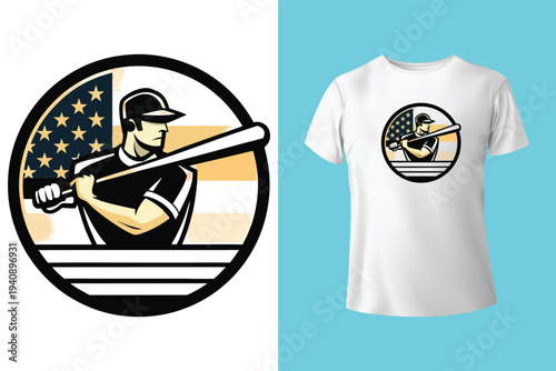 Baseball T shirt - Baseball Lover T shirt Design Template