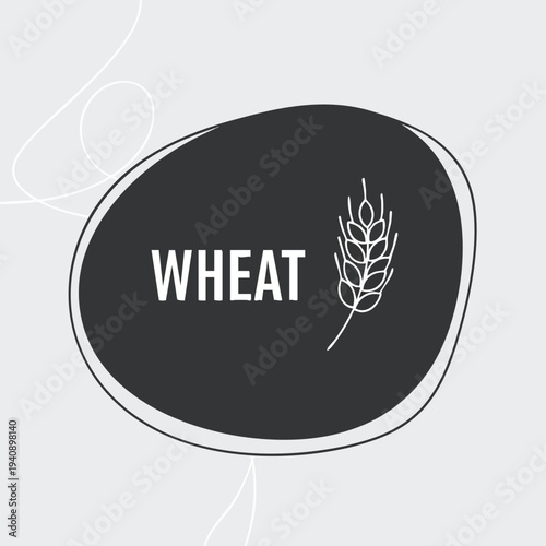 Wheat. Grain. Agriculture. Organic. Food. Harvest. Illustration.