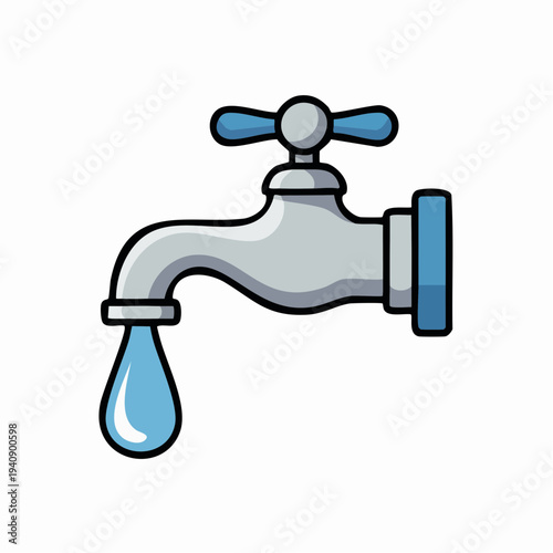 Leaking Faucet Water Drop.