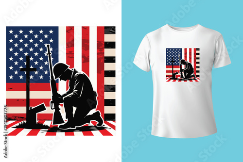 Stomp My Flag I'll Stomp Your Ass. USA Vintage Grunge Flag Patriotic T-shirt Design