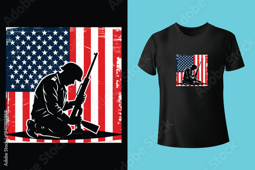 Stomp My Flag I'll Stomp Your Ass. USA Vintage Grunge Flag Patriotic T-shirt Design