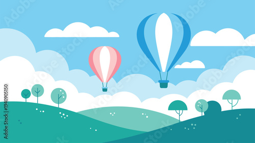 Hot Air Balloons Nature Landscape