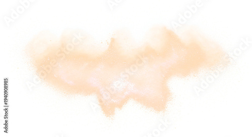 Watercolor Blob Isolated On White Background Paint Stain.
