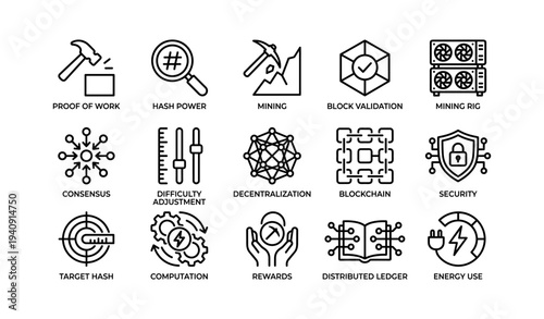 Blockchain concepts illustrated: proof of work, mining, security, and decentralization