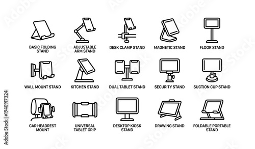 Tablet holder varieties: adjustable, magnetic, dual, and more stands for versatile use