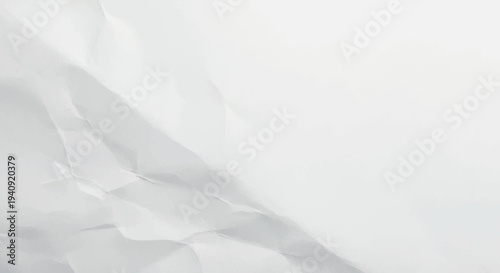 Minimal White Paper Texture with Soft Folds Background