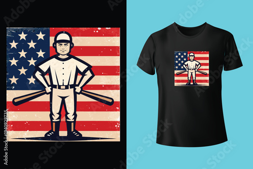 Hipster handsome male model with beard wearing white blank t-shirt and a baseball cap with space for your logo or design in casual urban style