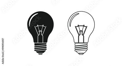 Light bulb ideas concept Vector