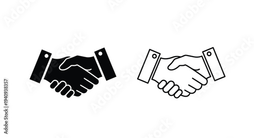 Handshake partnership agreement Vector