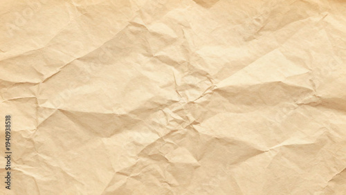 Vintage Brown Crumpled Paper Texture Background