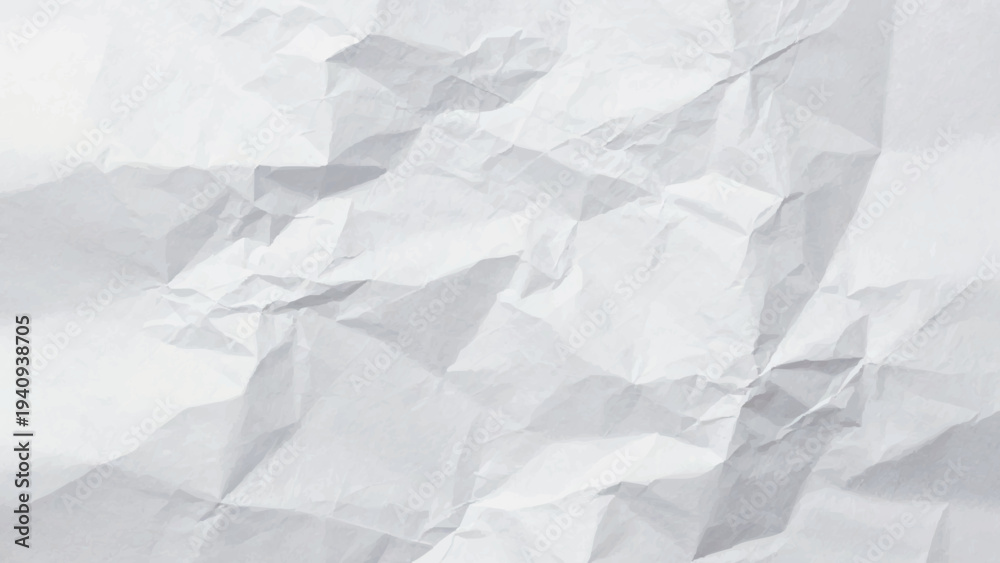 Obraz premium Light Gray Crumpled Paper Texture Background