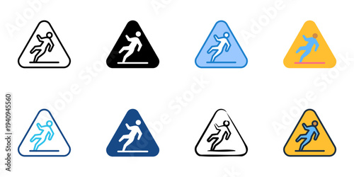 Public Liability icons set multiple style collection. Editable stroke 
