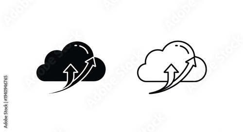 Cloud sync icons Vector