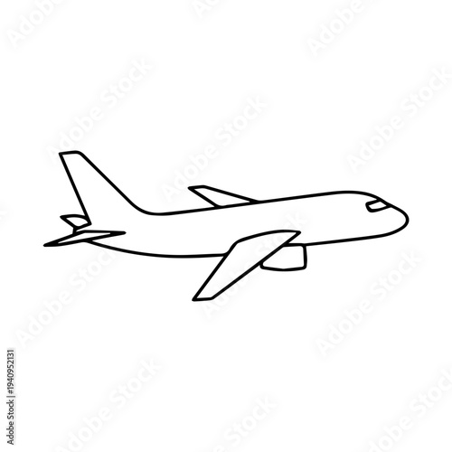 Airplane Line Icon