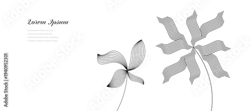 幾何学 抽象 ストライプ 花 春 背景