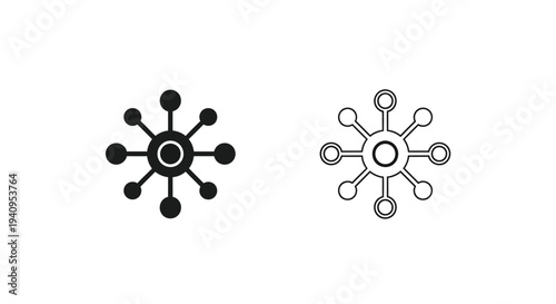 Black and white snowflake designs Vector