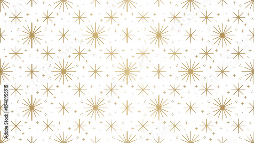 A beautiful geometric seamless pattern featuring shining stars, gems, and diamonds.