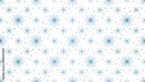 A beautiful geometric seamless pattern featuring shining stars, gems, and diamonds.