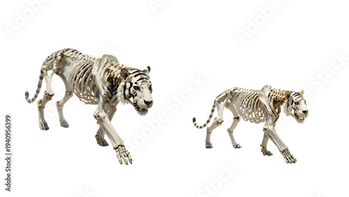 tiger skeleton illustration