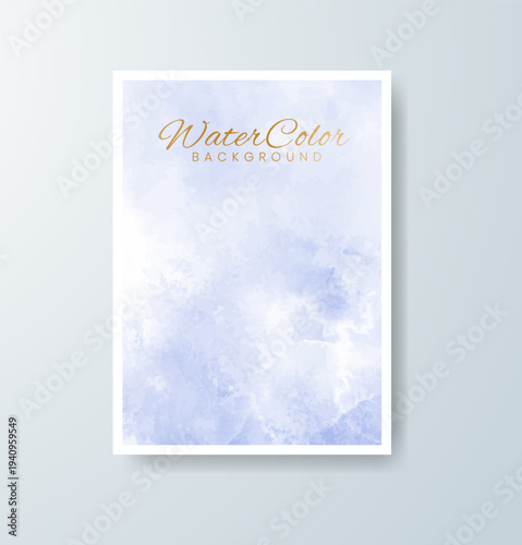 Cards with watercolor background. Design for your cover, date, postcard, banner, logo.