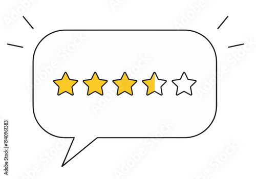 A speech bubble displays five stars, conveying a positive review. The text ?Bubble stars tell truth? is included. Modern, vibrant design with a purple background.