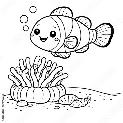vector illustration of a fish