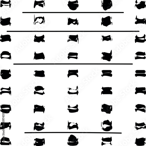 Abstraction or texture in the form of smeared spots and lines.